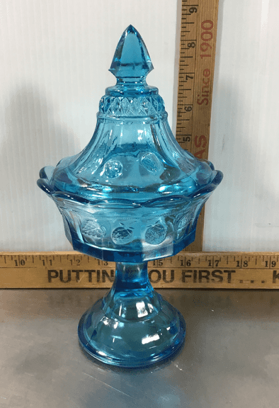 Indiana Glass Blue Tiara Candy Dish