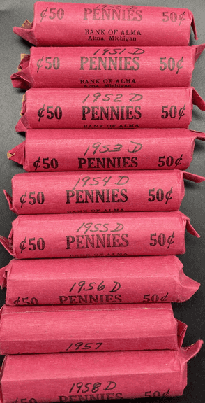 1950’s Wheat Pennies