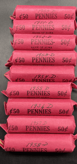 1950’s Wheat Pennies