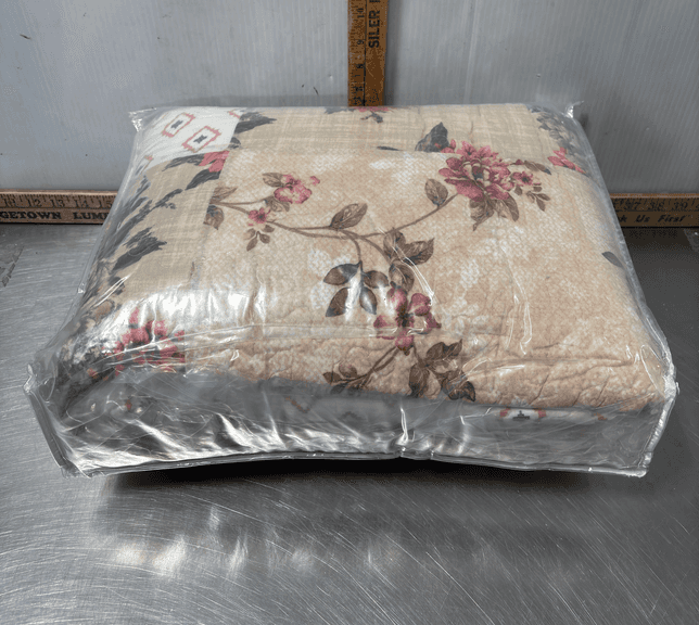 Kit Courtepointe Appliquée Tulipes Bucilla – Taille King/Queen 98x103 Cm – Vintage USA