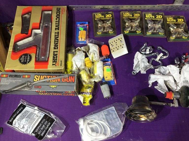Assorted Lug Nuts, Spark Plugs, Electrical Ends & More - Sherwood Auctions