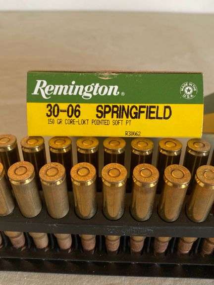 40 Rounds of Remington 30-06 Cartridges - Sherwood Auctions