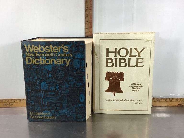 ster’s Dictionary and Holy Bible Sherwood Auctions