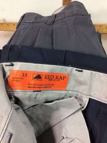 2 Navy & 1 Grey (Size 33) Pants