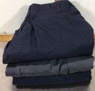 2 Navy & 1 Grey (Size 33) Pants