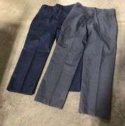 2 Navy & 1 Grey (Size 33) Pants