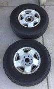 4-1992-1999 C-K1500 Chevy/GMC Tires/Alum Rims/Center Cap/Lugnuts P265 ...