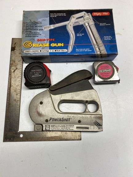 Grease Gun, Staple Gun, and More