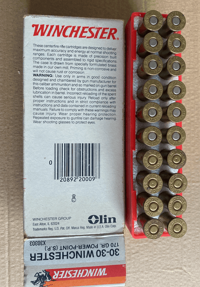 Winchester 30-30 170 gr Ammo