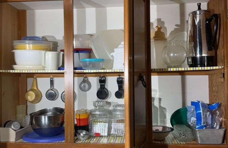 Measuring Cups, Mixing Bowls, Canister Set, Assorted Plastic Storage Containers & More