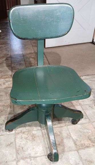 Vintage Mid-Century Industrial Office Swivel Chair