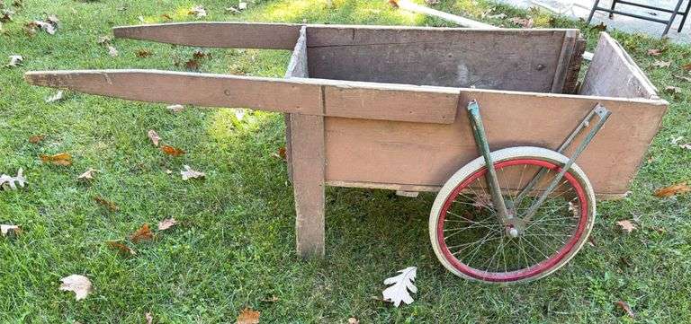 Hand Built Yard Cart (22”T,68”L,32”W)