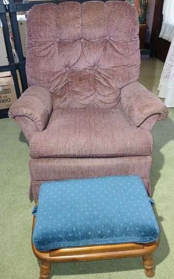Rocking Chair and Foot Stool