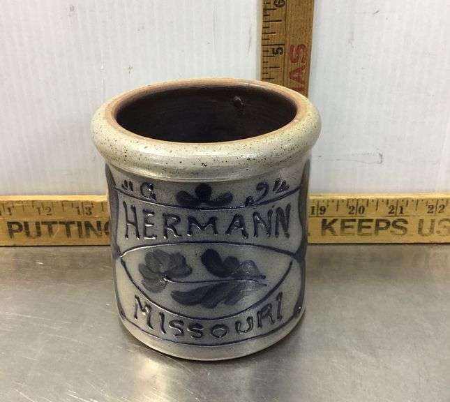 Small Union Stoneware Crock Herman Missouri