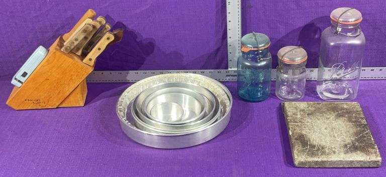 Chicago Cutlery Knife Set, Cake Pans, Mason Jars & More