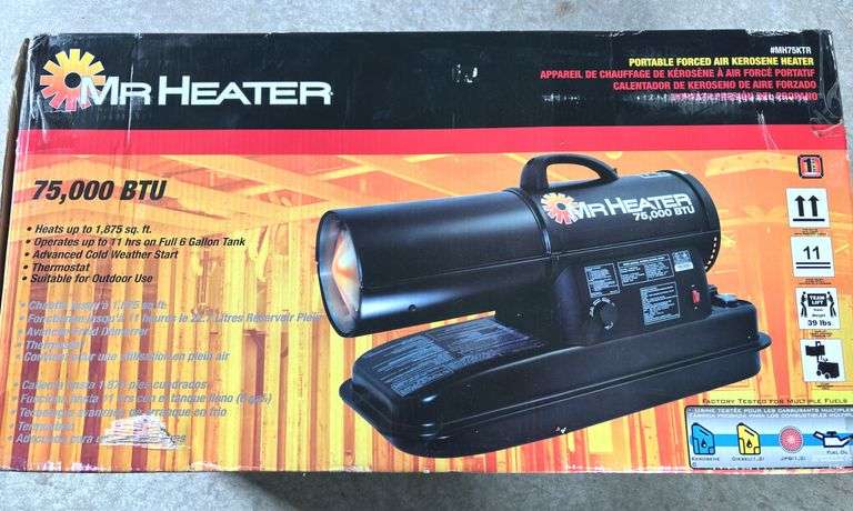 MR Heater 75,000 BTU Portable Forced Air Kerosene Heater NB