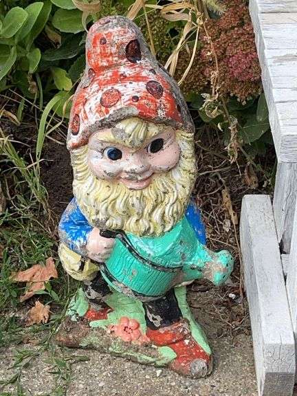 Cement 18” tall Garden Gnome