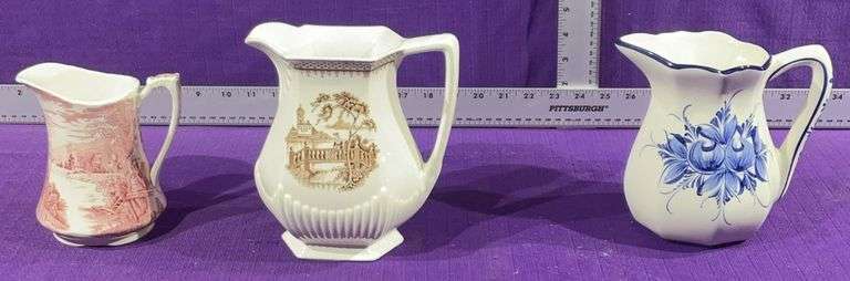 3 Pc. Decorative Pitchers