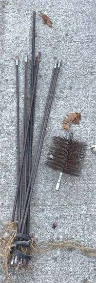 Chimney Sweep Brush & Rod Set