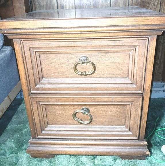 Two Drawer Nightstand- 23"×20"×16"