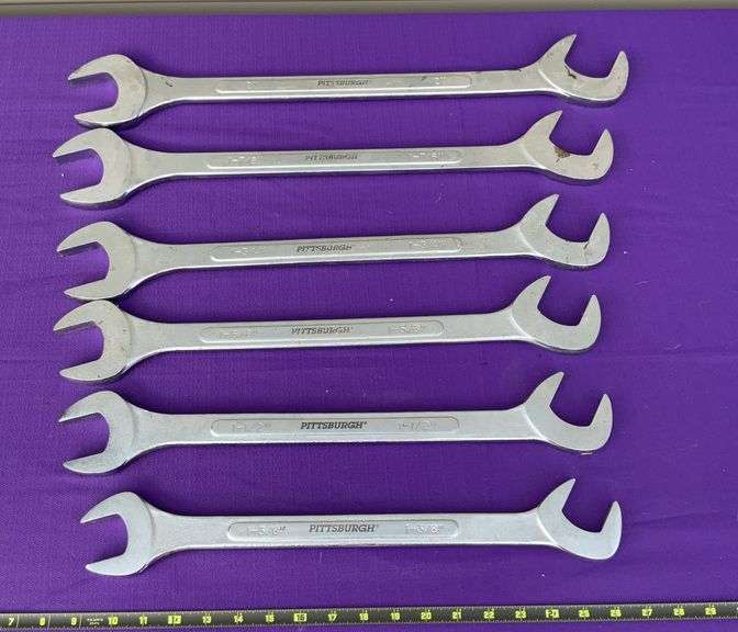 6 Pc. Pittsburgh 1-3/8”-2” Wrench Set