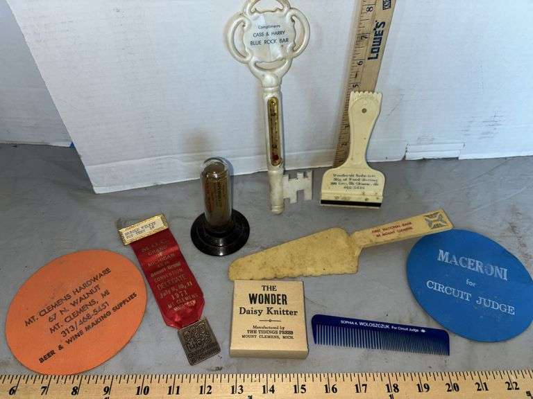 Mt. Clemens Michigan Advertising Memorabilia