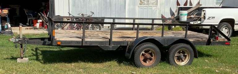14’x6.5’ Double Axle Shop Built Trailer No Title