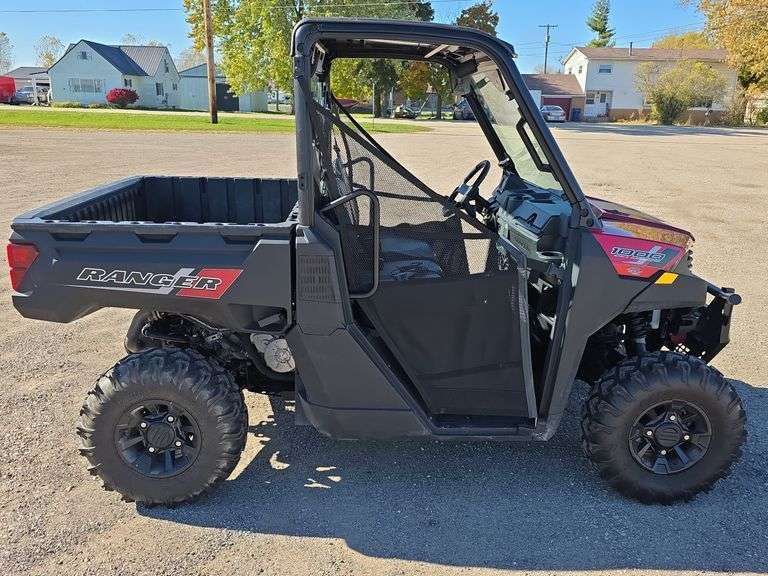 Weekly Online Auction: Polaris Ranger, Grain Drill, Log Splitter, Shawnee Planters, Roseville Candlesticks, Antiques Hand & Power Tools & MORE!