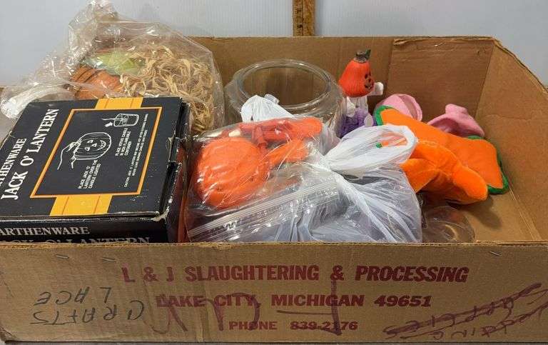 Box of Halloween Decor