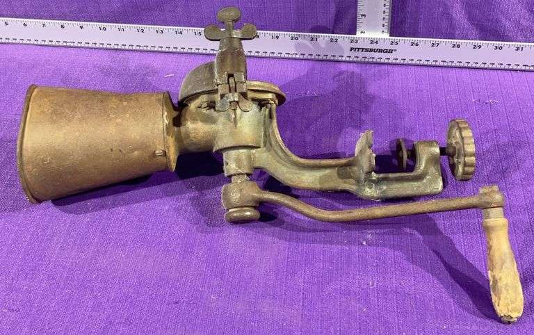 Antique Hand Crank Grain Mill