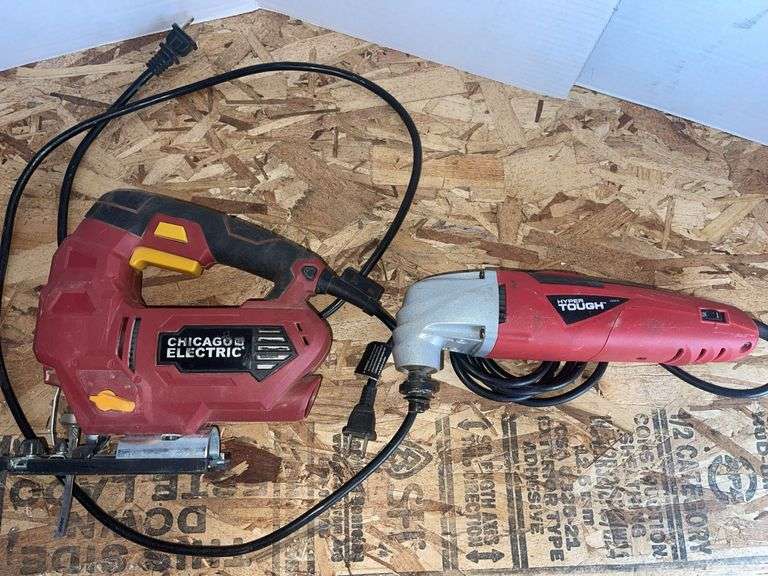 Central Electric Orbital Jig Saw & 2-1 Amp Oscillating Multi Function Tool- both have power