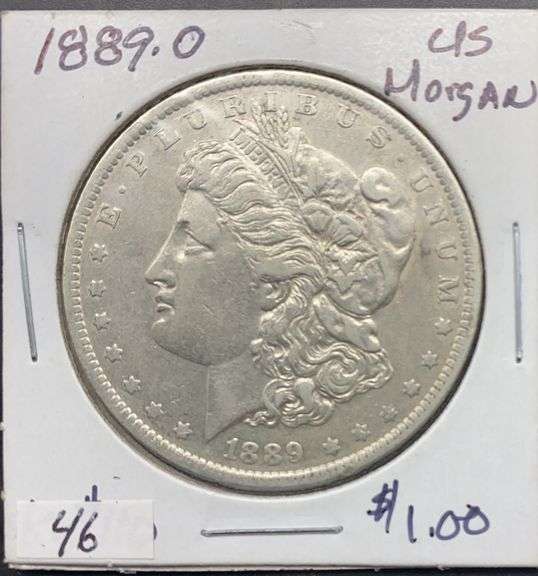 1889 O Morgan Silver Dollar