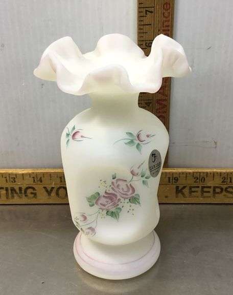 Fenton Rose Garden Vase