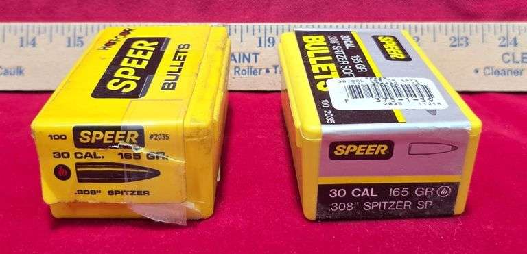 Qty-2 Speer 30 Cal 165GR .308 Spitzer  Bullets