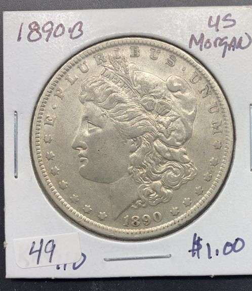 1890 O Morgan Silver Dollar
