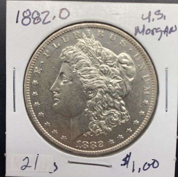 1882 O Morgan Silver Dollar