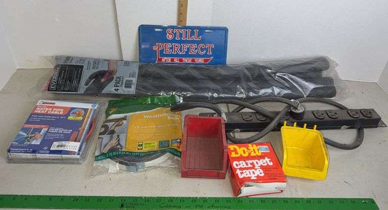 Electric Water Pipe Heat Cable, Foam, Weather Strip Seal, Carpet Tape & Bins