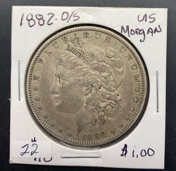 1882 Morgan Silver Dollar, O/S