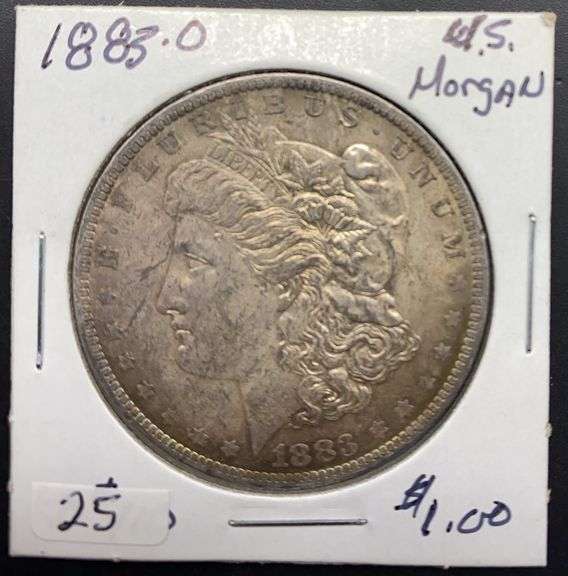 1883 O Morgan Silver Dollar