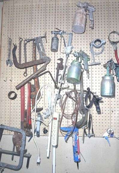 Shop Wall Clean Off- Sprayers, Pipe Wrenches, Clamps & More Items