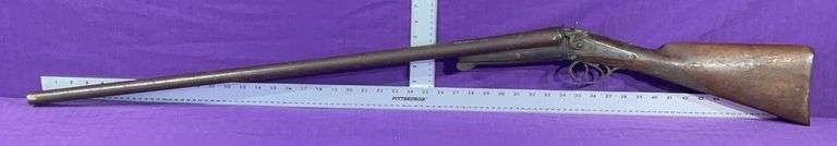 Vintage Double Barrel Break Action Shotgun For Display or Repair