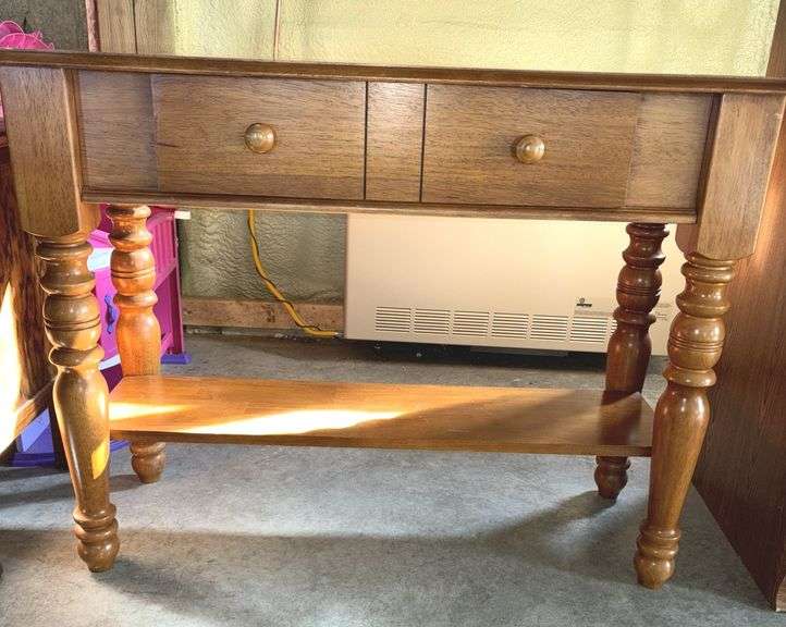 Maple Sofa/Entryway Table 34”T X  43”W X 18”D