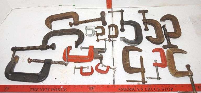 Various Sizes of C-Clamps