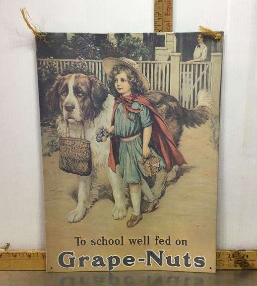 Grape Nuts Tin Sign