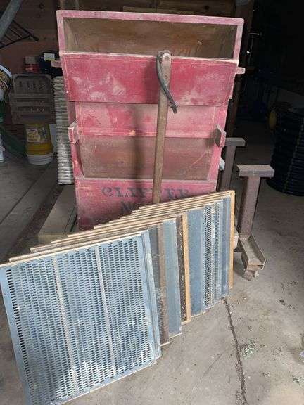 Antique Clipper No. 2B Fanning Mill- AT Ferrell Comp. Saginaw, MI + 12 Screens