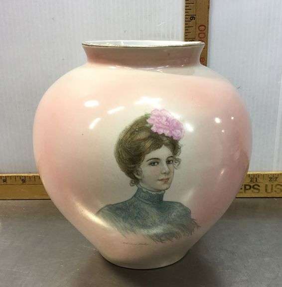 Antique IOGA Warwick Pottery Vase