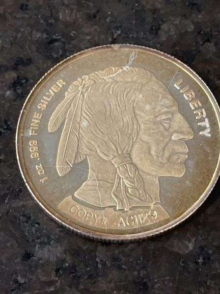 2003 1 oz .999 Fine Silver "Buffalo Liberty" Round- Copy # AC1129