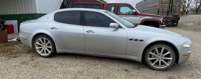 Weekly Online Auction: 2006 Maserati, 30 Gallon Crock, Glug Jug, Dept. 56, Holidays Barbie, Hand & Power Tools, Antiques & MUCH MORE!