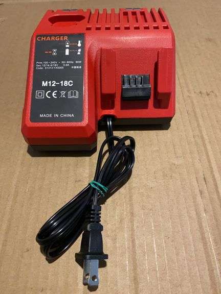 M12/M18 Compatible Milwaukee Battery Charger (NEW)