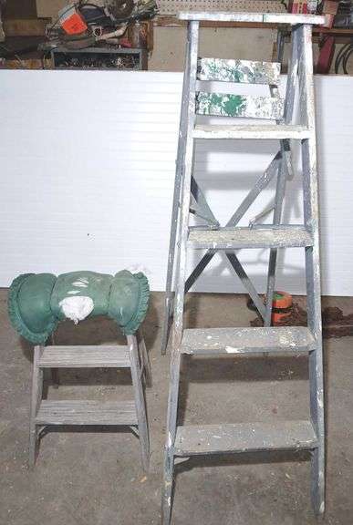 Wooden Ladder and Step Ladder